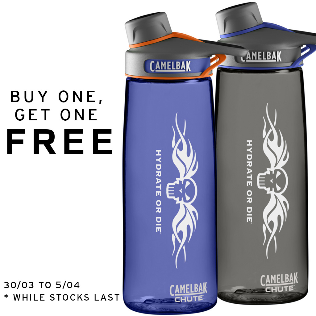 Camelbak Chute HOD 0.75L easter water bottle special. get a free tactical bottle.