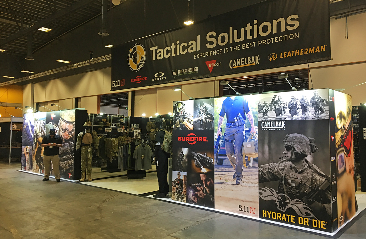 Tactical Solutions at ShotShow ShotExpo New Zealand brands at the show 511 camelbak trijicon