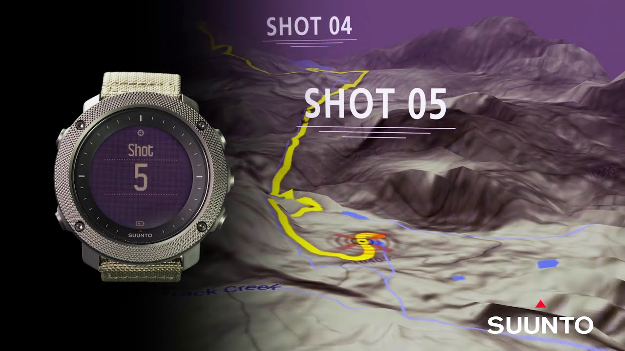 Smart watch Suunto Traverse shot detection when you fire your rifle and create waypoints