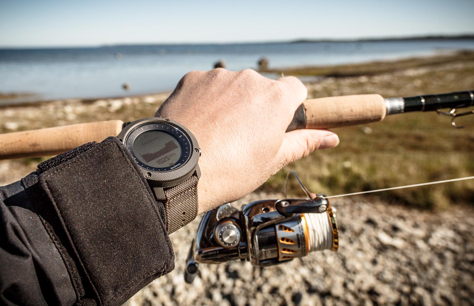 Suunto Traverse Alpha Foliage in use live picture fishing watch best fishing watch